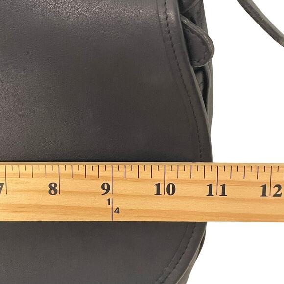 Vintage Coach Fletcher Messenger Bag Black Leather 4150 - Picture 10 of 13